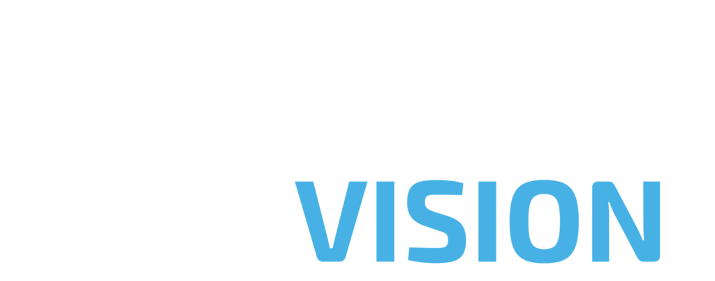 logo powervision fond bleu marine